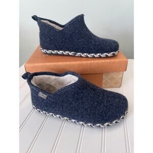 Toni Pons Slippers House Shoes Cozy Blue Made in Spain‎ Size Womens 8